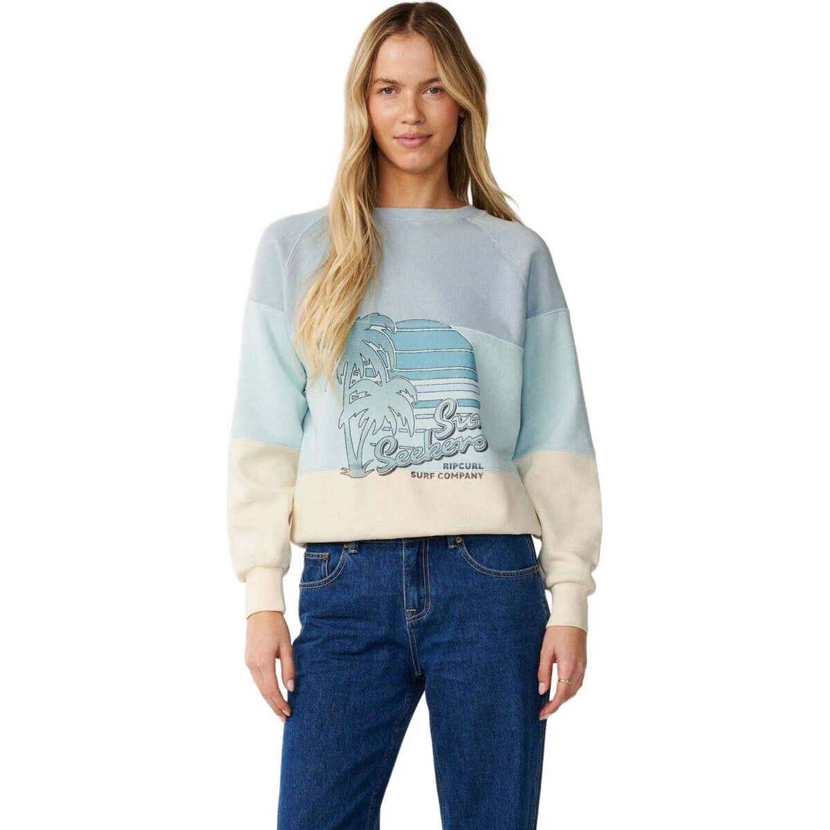 RipCurl Seeker Raglan Standard Crew light blue (1080) L 0CXWFL-1080-L