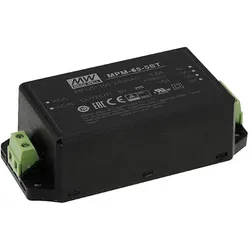 MeanWell, Spannungswandler, MPM-65-5ST Netzteil & Spannungsumwandler Indoor 65 W Schwarz