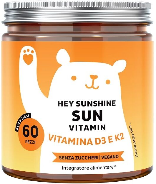 Bears With Benefits Hey Sunshine Sun Vitamin Con D3 60 Caramelle Gommose