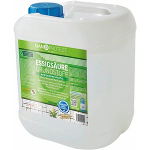 Nanoprotect Grundstoff Unkraut-Stopp Essig, anwendungsfertig, gegen Unkraut auf Wegen, Plätzen & Terrassen, 500 m², 5 Liter