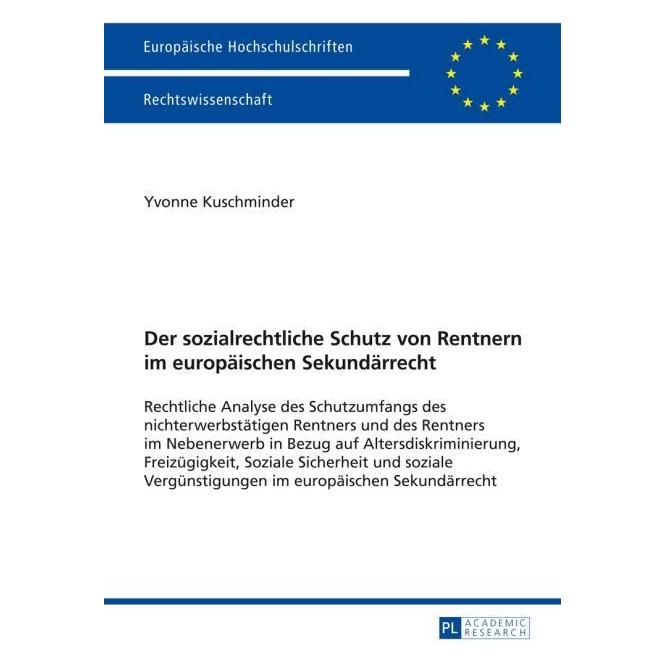 Peter Lang Kuschminder:Der sozialrechtliche Schutz (Deutsch, Hardcover, Yvonne Kuschminder) (67837896)