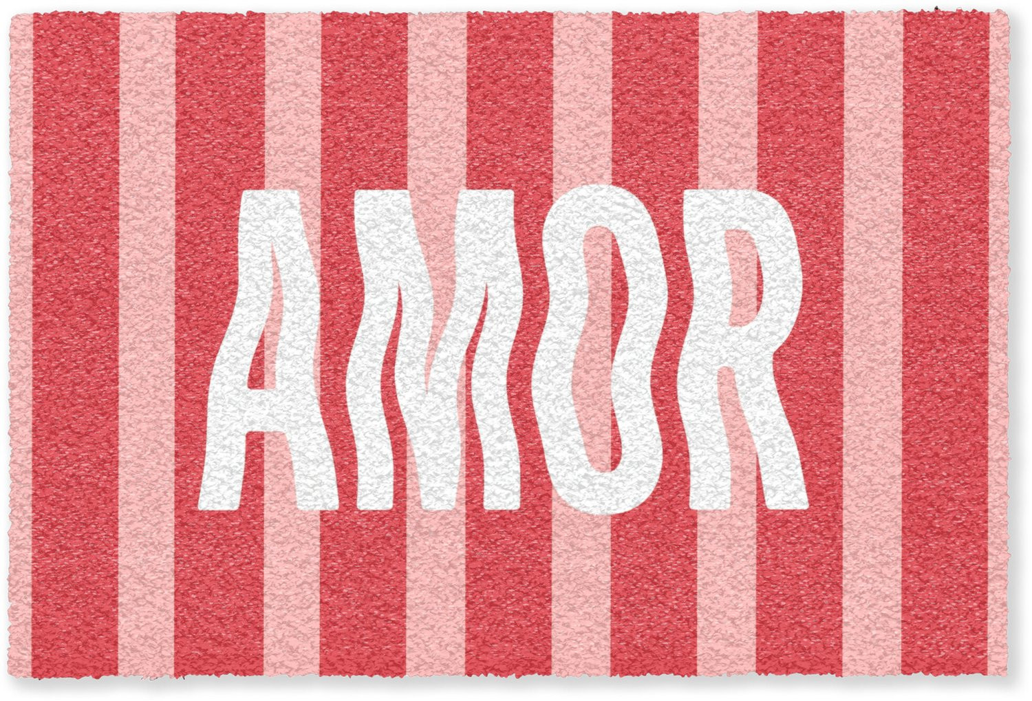 MuchoWow Droogloopmat Amor Strepen Rood Roze B: 180 cm, D: 120 cm
