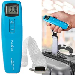 Präzise digitale Kofferwaage mit gut ablesbarem LCD-Display – ideal für Reisen, wiegt Gepäck bis 50 kg, kompakt, leicht, handlich & benutzerfreundlich