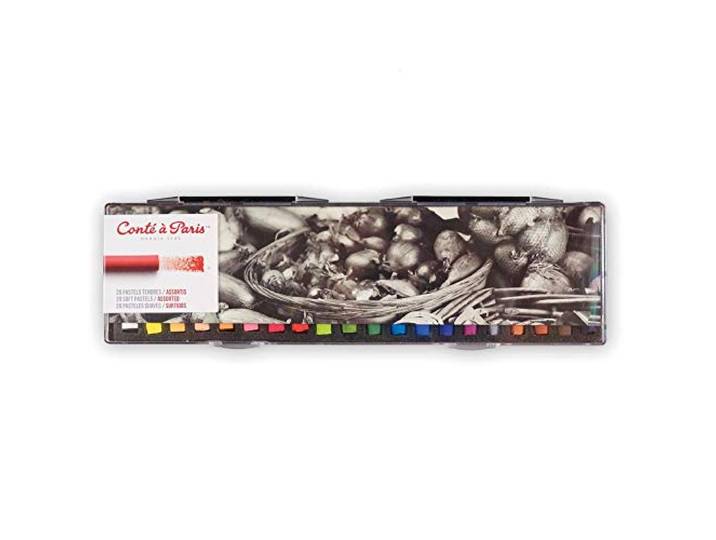 Conté a Paris 50208 Künstlerkreide (Weiche Pastelle, verschieden Farben) 20er Set