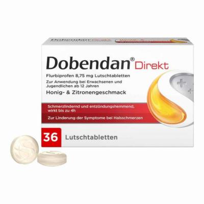 Reckitt Benckiser Deutschland GmbH DOBENDAN Direkt Flurbiprofen 8,75 mg Lutschtabl. 36 St 16503513