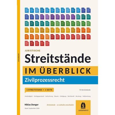 Streitstände Zivilprozessrecht im Überblick, Taschenbuch von Benjamin Niklas Denger, Tredition, 978-3-567-03224-0