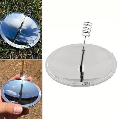 tragbarer Solar-Feueranzünder - ABS Hochwertiger Feuerstarter aus Harz mit eingebautem Kompass, keine Batterie erforderlich für Camping, Überleben, Notfälle im Freien – kompakt langlebige Notzündung