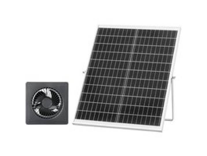 VEVOR Ventilateur Solaire avec Panneau Solaire 25 W et 1 Ventilateur, Extracteur d'Air, Angle Réglable, 2030 tr/min, pour Tente de Culture, Serre, Poulailler et Abri, Boîtier Alliage Alu Étanche IP65