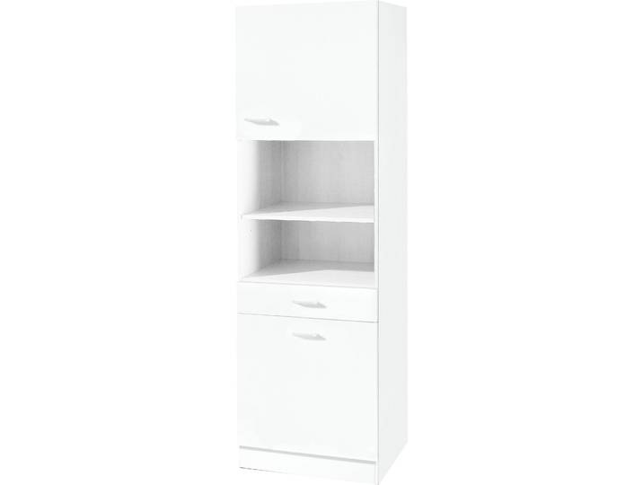 Mehrzweckschrank KOCHSTATION KS-Elster , weiss (weiß), B:60cm H:200cm T:50cm, Holzwerkstoff, Schränke, Mehrzweckschrank, Breite 60 cm