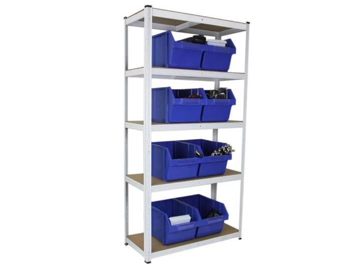 Etagère - E-RAX - Blanche - 90x40x180cm - Acier Galvanisé - Capacité 1000KG