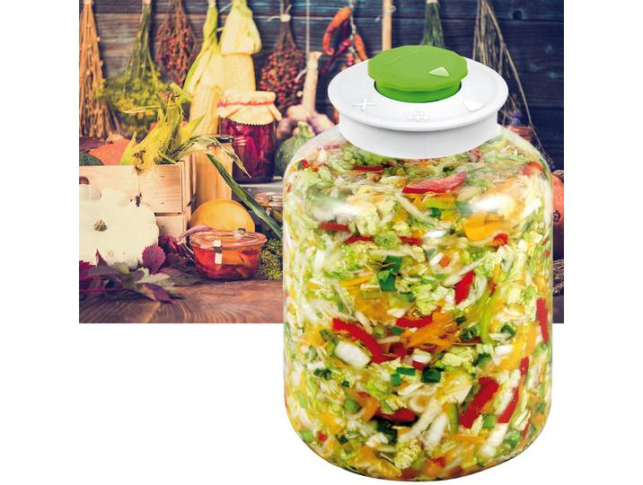 Fermentierglas mit Entlüftungsventil, 5 Liter