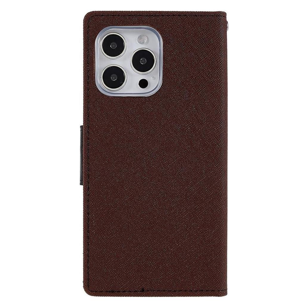 Mercury iPhone 14 Pro - Goospery Fancy Etui Hülle braun (Apple iPhone 14 Pro) (660105983C)
