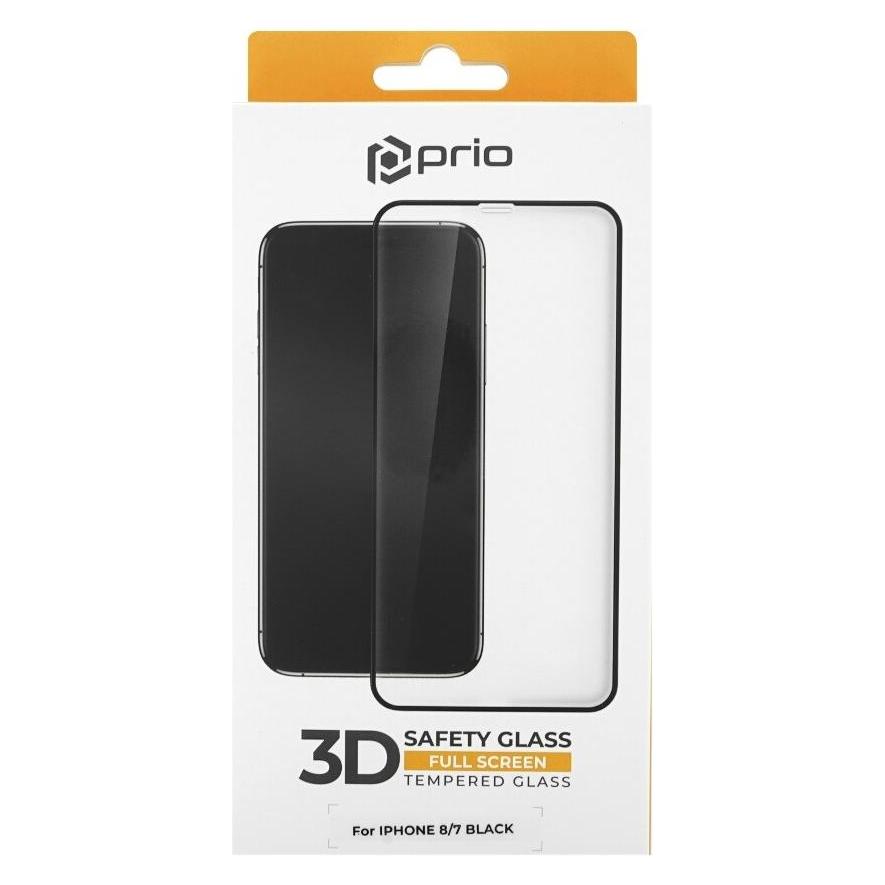 prio 3D Displayschutzglas für iPhone 8/7 schwarz (Apple iPhone 7, Apple iPhone 8) (PSG-1219)