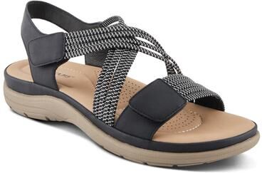 Women's Crossbeam Sandal by Flexus by Spring Step in Black (Size 38 M)