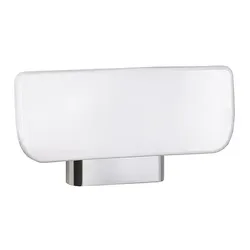 Brillantbad BELP Rückenlehne Aluminium Chrom Kunststoff Weiß 340x185x80 mm für Bad & WC >> Zubehör