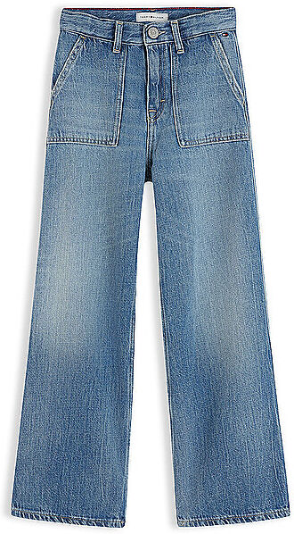 Tommy Hilfiger Mädchen Jeans Wide Fit  blau   140 140