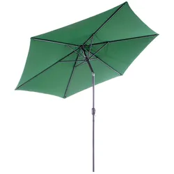 VCM Sonnenschirm Ø 2,9m   Schirm mit Kurbel   neigbar wasserabweisend   UV-Schutz 50 +   Grün