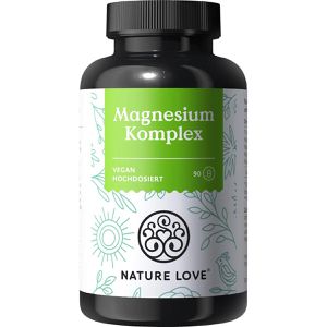 Nature-Love Magnesium Komplex, 90 Kapseln, Magnesiumkomplex, hochdosiert, 416 mg