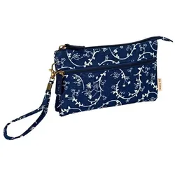 Patchwork Täschchen Blossoms navy 218