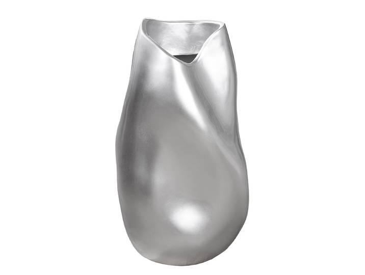 Vase à poser au sol Jolie organique 29 x 51 x 27cm Argenté