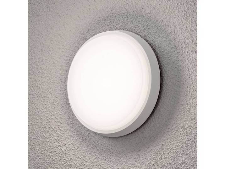 Konstsmide LED Aussenwandleuchte Cesena, weiß / opal, Kunststoff, Modern, LED Wandleuchte außen