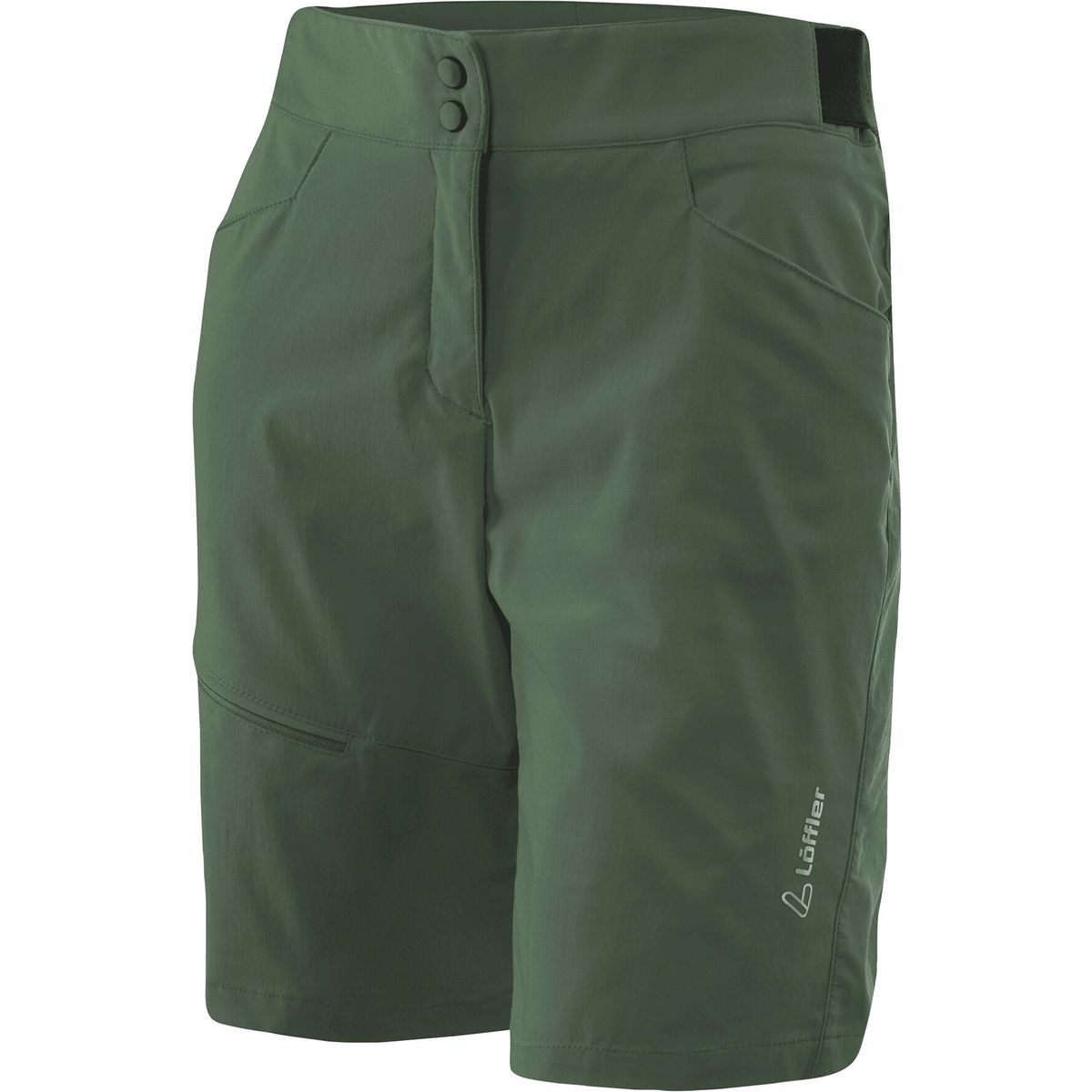 Löffler Women Bike Shorts Comfort-e CSL olive (385) 44 31181-385-44