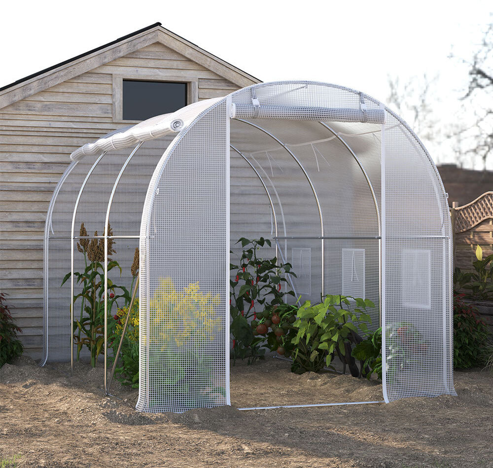 Breeins 3 x 2 x 2 m Tunnel Greenhouse 200cm H x 200cm W x 300cm D