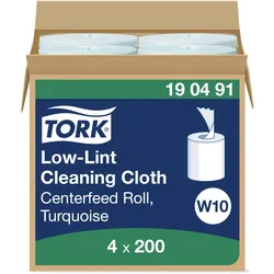 Tork Fusselarme Reinigungstücher Nachfüllung Türkis W10, Lösungsmitteltauglich, ...