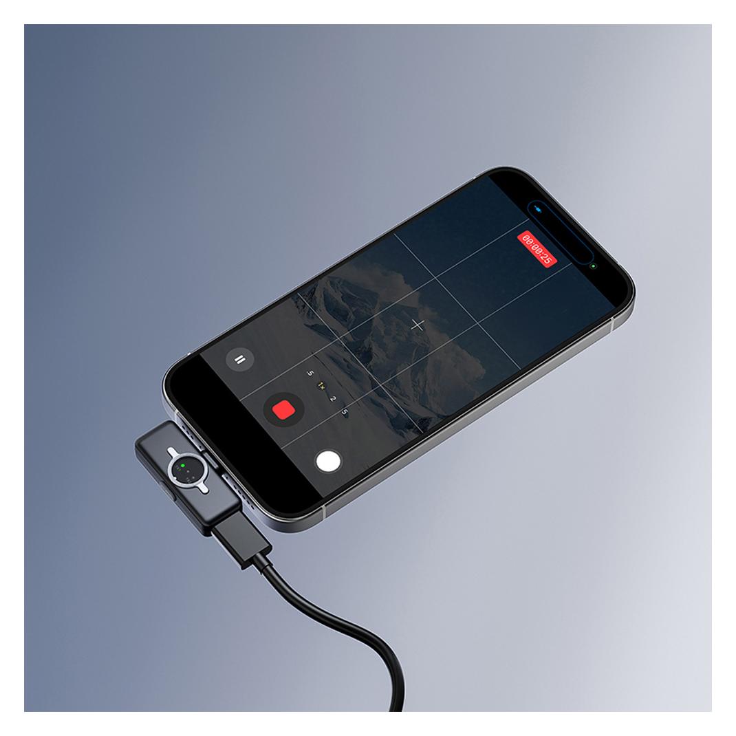 Ulanzi A21 Wireless Microphone-Set + Case USB-C - Zwart+wit (ULANZI)