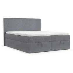 BOXBETT Velma 180/200 cm Grau im Neve Stoff