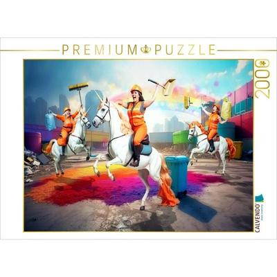 CALVENDO Puzzle Frauenpower in der Abfallwirtschaft | 2000 Teile Lege-Größe 90x67cm Foto-Puzzle für glückliche Stunden