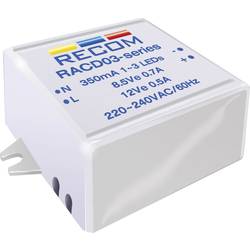 Recom Lighting RACD03-350 LED-Konstantstromquelle 3 W 350 mA 12 V/DC Betriebsspannung max.: 264 V/AC