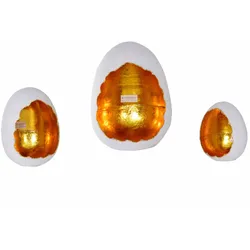 die Faktorei »Egg« Windlicht I Blattgold