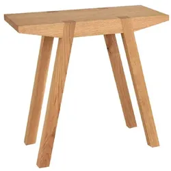 Mainzer Hocker Mogunto Eiche geölt braun, Designer Marcus Hofbauer, 50x47x25 cm