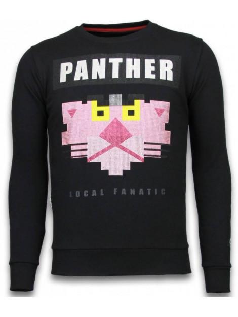 Local Fanatic Panther rhinestone sweater