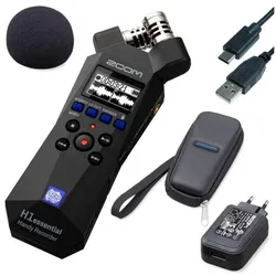 Zoom Audio-Recorder H1essential mit SPH1n Zubehör (Handheld), Audiorecorder, Schwarz