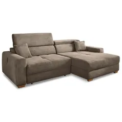 Ecksofa mit Funktion Slider Cord Grau Taupe