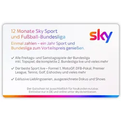 SKY Der komplette Live-Sport 12 Monate Digital Code für
