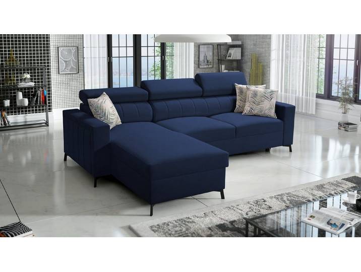 Best for Home Ecksofa mit Schlaffunktion und Bettkasten – modern & geräumig, Ecksofa mit Schlaffunktion, Schlaffunktion