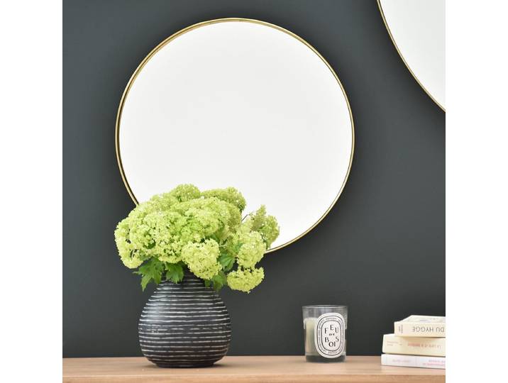 Miroir rond en laiton 40 cm Murat