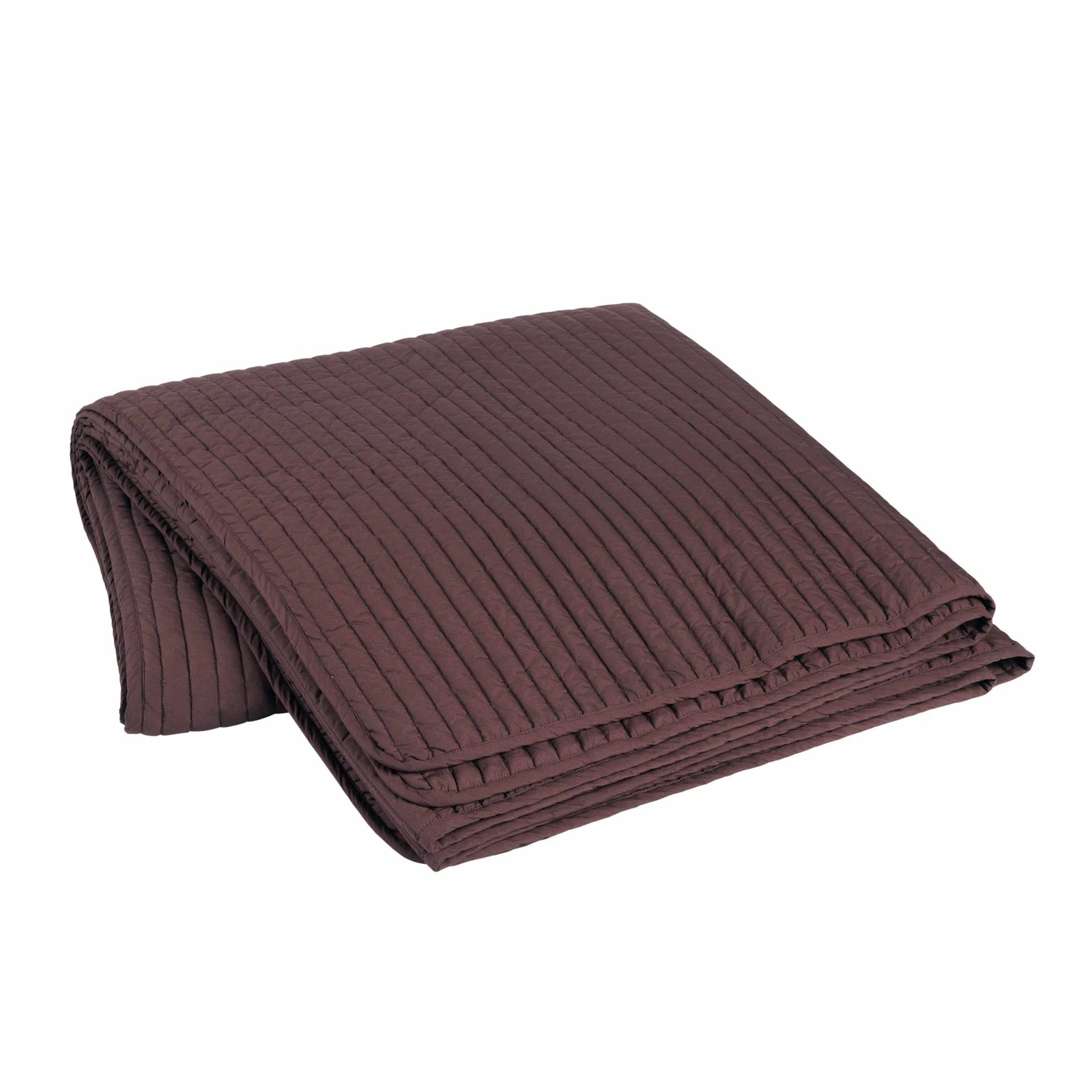 Broste Copenhagen Sena bedsprei aubergine 240 x 260 cm