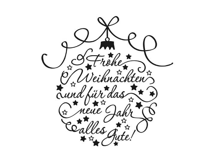 Rayher Holzstempel Frohe Weihnachten 7 × 7 cm