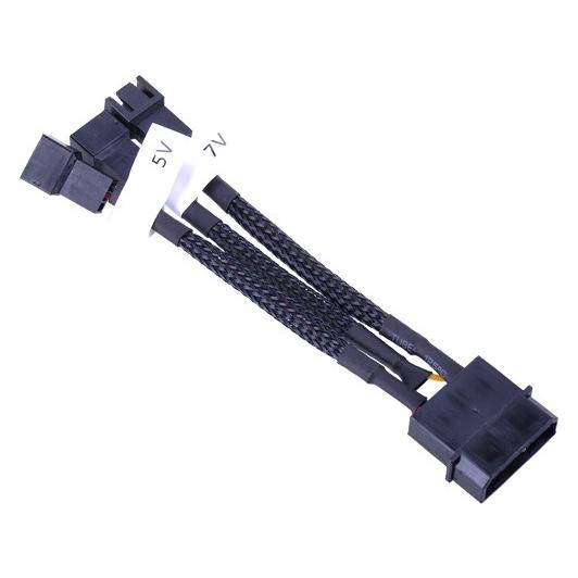 Phobya Adapter 4Pin Molex (10 cm, 3 Pin, 4 pin Molex) (87490)