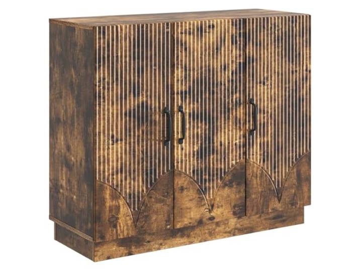 Sideboard Räuchereiche 89 x 34,5 x 77 cm Holzwerkstoff Moderne Anziehungskraft, klare Linien, großzügiger Stauraum, vielseitige Einsatzmöglichkeiten, einfacher Aufbau