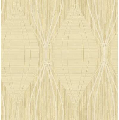 Seabrook Designs Canary Ogee Unpasted Wallpaper
