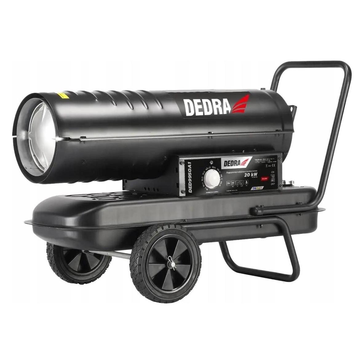 Dedra Ölheizung 20 kW, Räder, Rahmen, schwarze DED9950A1 (2000 W) (DED9950A1)
