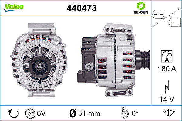 Valeo Generator Remanufactured Premium 440473 Für Mercedes