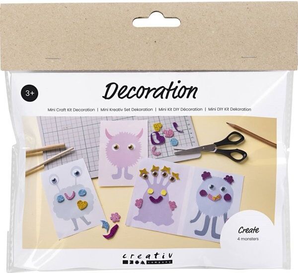 No-Name Mini Diy Kit Dekoration, Monstercollage
