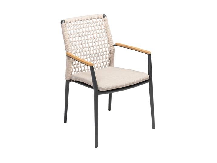 Premium Outdoor Stuhl „Grenada“ mit Armlehnen Beige LLR Collection