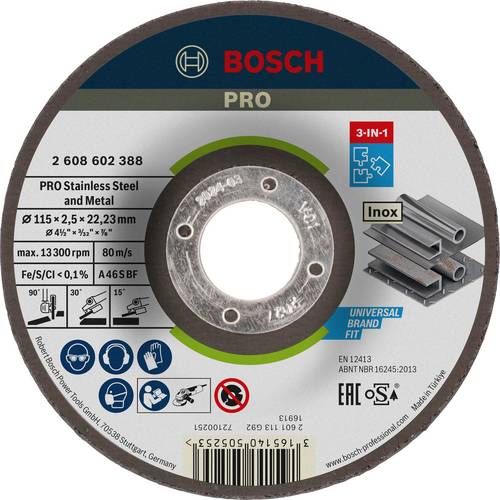 Bosch Accessories 2608602388 Trennscheibe gekröpft 115mm Metall